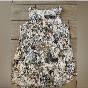 LOGO by Lori Goldstein Multicolor Abstract Tank Top